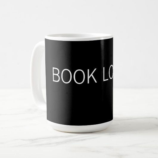 本の愛好家 - 心地よい読書ライフデザイン コーヒーマグカップ (正面左)