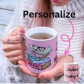 本の愛読者のギフトブックリーダー コーヒーマグカップ