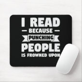 本の愛読者よりおもしろい、司書のギフト。 マウスパッド (マウス)