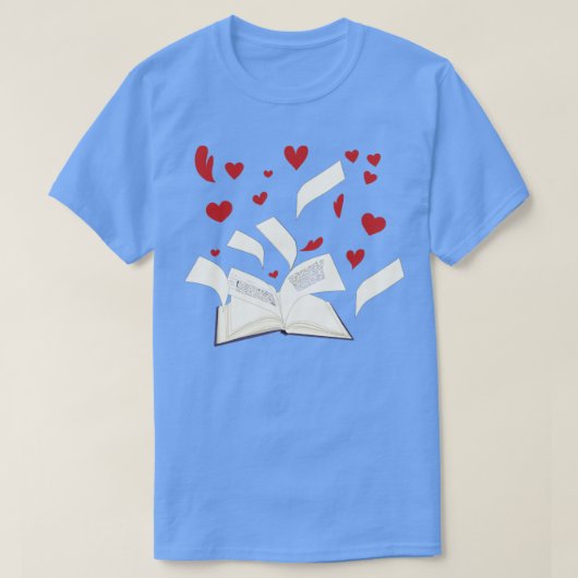 本の愛読者ライブラリ本おたく図書館員 Tシャツ (デザイン正面)