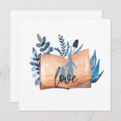 本の愛 招待状 (正面/裏面)