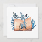 本の愛 招待状 (正面)