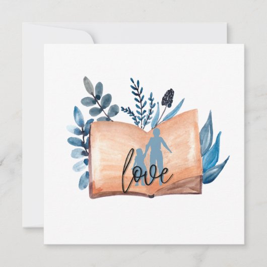 本の愛 招待状 (正面)