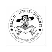 本の所有者用ゴムスタンプ ラバースタンプ (インプリント)