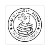 本の所有者 シール ゴムスタンプ ラバースタンプ (インプリント)