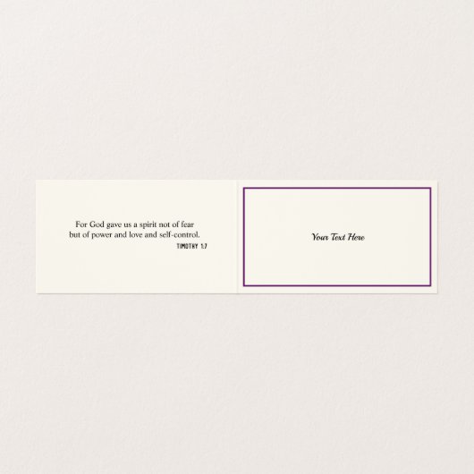 本の折目の名刺の評議員のラベンダーのアイリス 名刺 (内部フラット)