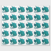 本の抱擁Bookwyrm ラッピングペーパー (フラット)