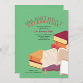 本の招待状の積み重ね 招待状 (正面/裏面)