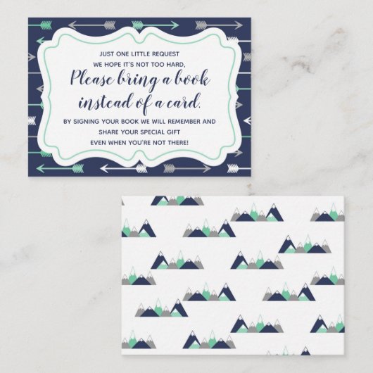 本の挿入物カードを持って来て下さい エンクロージャーカード (正面/裏面)