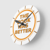 本の方が好かった ラウンド壁時計 (傾斜)