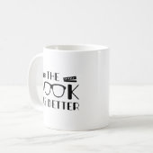 本の方が良かった コーヒーマグカップ (正面左)