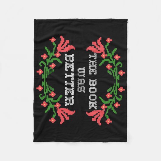 本の方が読み手のギフトが良かった フリースブランケット (正面)