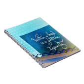 本の書作家宣言で青い雰囲気 ノートブック (右側)