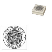 本の書庫から見た明快な幻想 ラバースタンプ (押印)