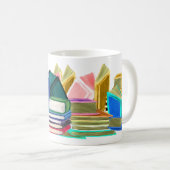 本の本およびより多くの本 コーヒーマグカップ (正面右)