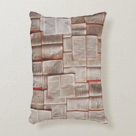 本の枕 アクセントクッション (正面(垂直))