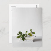 本の植物の文学のシックでミニマルな山 ポストカード (正面/裏面)