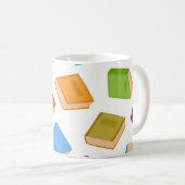 本の模様 コーヒーマグカップ (正面右)