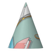 本の模様 パーティーハット (左)