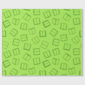本の模様 ラッピングペーパー (フラット)