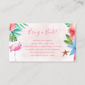 本の熱帯の赤ちゃんシャワーを持ってくる エンクロージャーカード (正面)