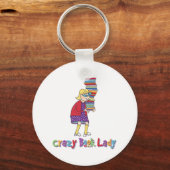 本の熱狂する女性 キーホルダー (正面)