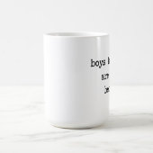 本の男の子はちょうどよりよいマグです コーヒーマグカップ (中央)