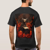 本の癒し手 - 超現実主義芸術 Tシャツ (裏面)