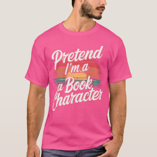 本の登場人物になりきり 読者 ファン コスプレ Tシャツ