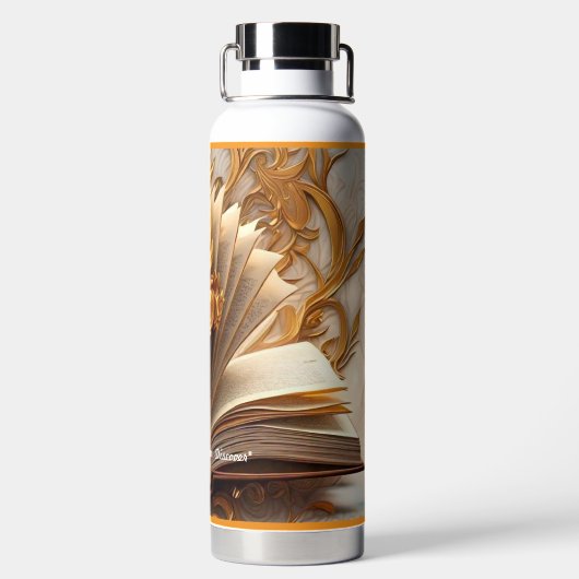 『本の知恵』 ウォーターボトル (背面)