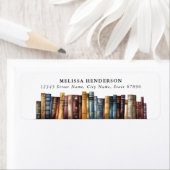 本の積み重ね 返送先ラベル ラベル (インサイチュ)