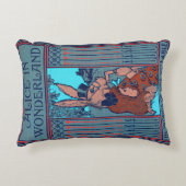 本の素朴カバークッションアリスとウサギ アクセントクッション (正面)