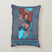 本の素朴カバークッションアリスとウサギ アクセントクッション (裏面(縦))