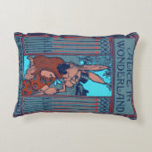 本の素朴カバークッションアリスとウサギ アクセントクッション (裏面)