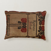 本の素朴カバークッションRomeoとジュリエット アクセントクッション (裏面)