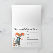 本の署名の招待状 招待状 (内部)