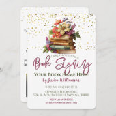 本の署名会 発売 イベント パーティー 招待状 (正面/裏面)