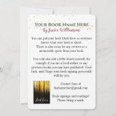 本の署名会 発売 イベント パーティー 招待状 (裏面)