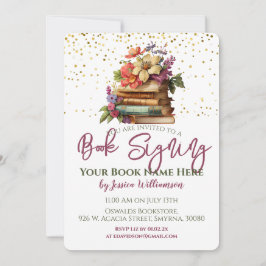 本の署名会 発売 イベント パーティー 招待状