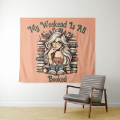 本の至福：ガールアミンスト本 タペストリー (インサイチュ(横))