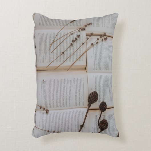 本の花の乾燥 アクセントクッション (正面(垂直))