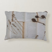 本の花の乾燥 アクセントクッション (裏面)