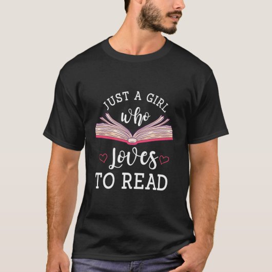 本の虫が好きな読人だ Tシャツ (正面)