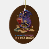 本の虫でいっぱいの世界で本の龍になる セラミックオーナメント (右)