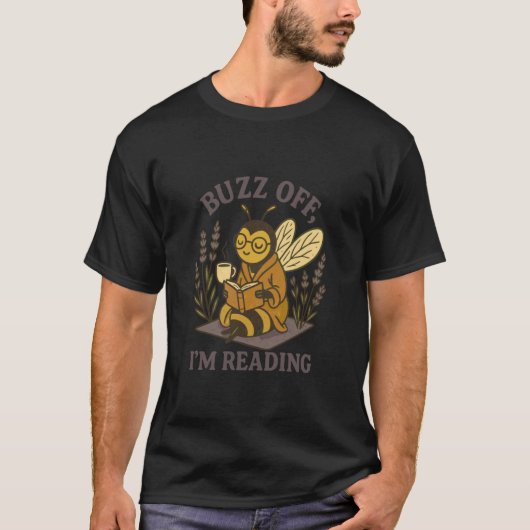 本の虫なので近寄らないで 読書好き Tシャツ (正面)