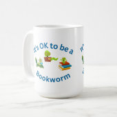 本の虫になってもいいよ コーヒーマグカップ (正面左)