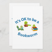 本の虫になってもいいよ 招待状 (正面/裏面)