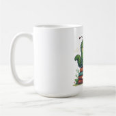 本の虫のデザイン コーヒーマグカップ (左)