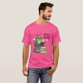 本の虫のデザイン Tシャツ (正面フル)