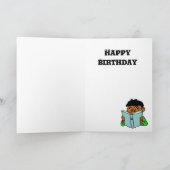 本の虫のバースデー・カード カード (内部)